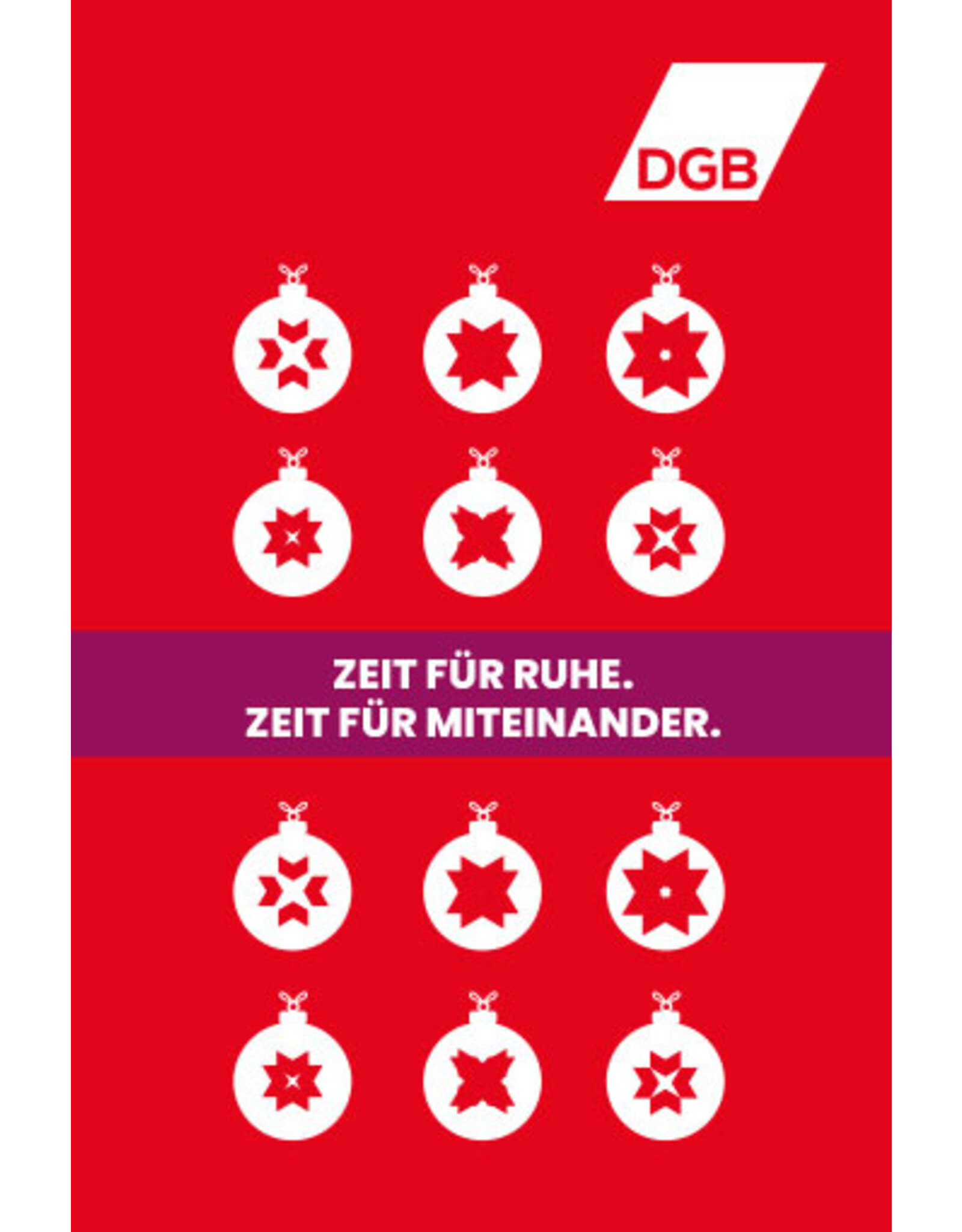 Weihnachtskarte „Zeit für Ruhe“ inkl. Umschlag
