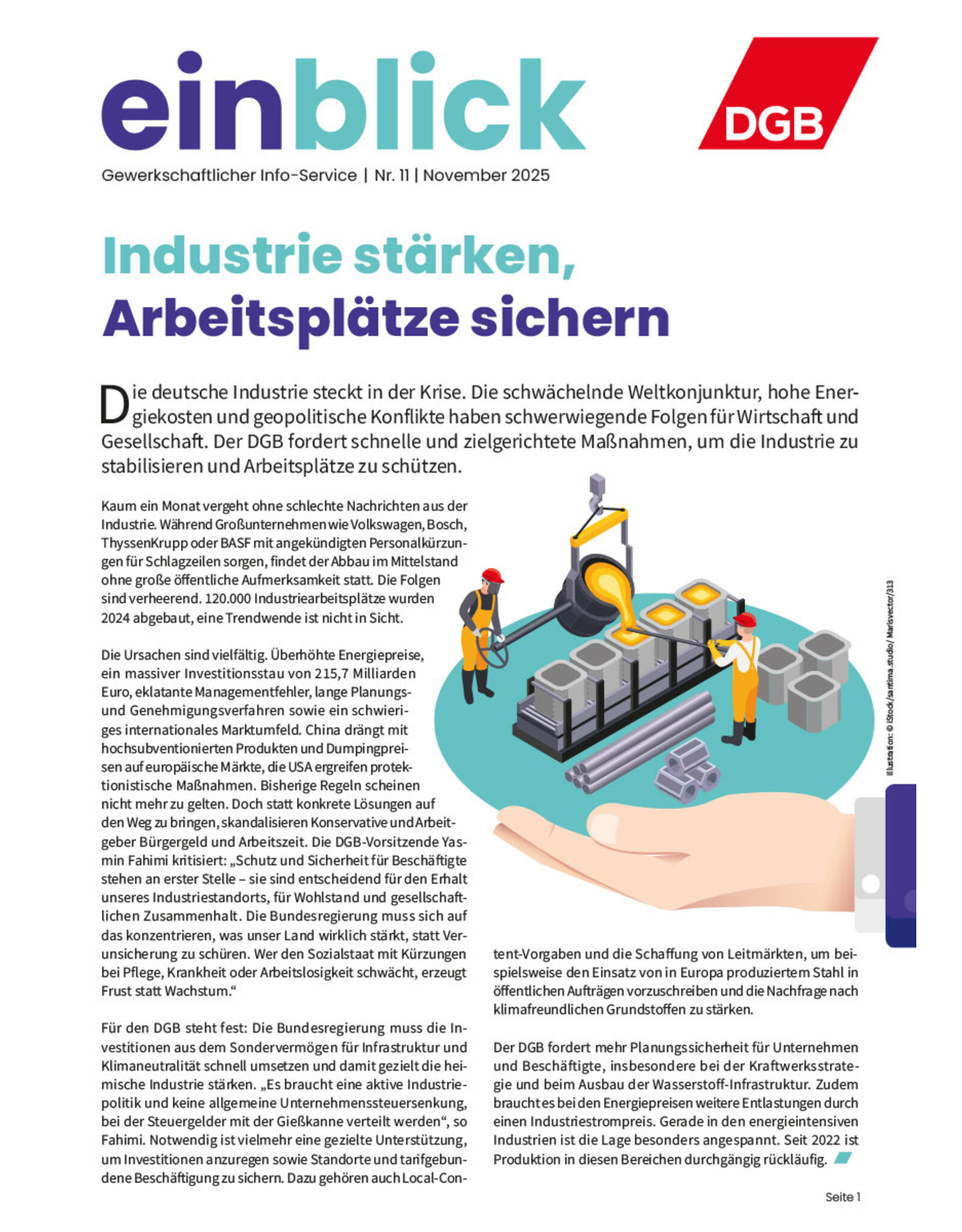 Zeitung einblick  November 11/2025