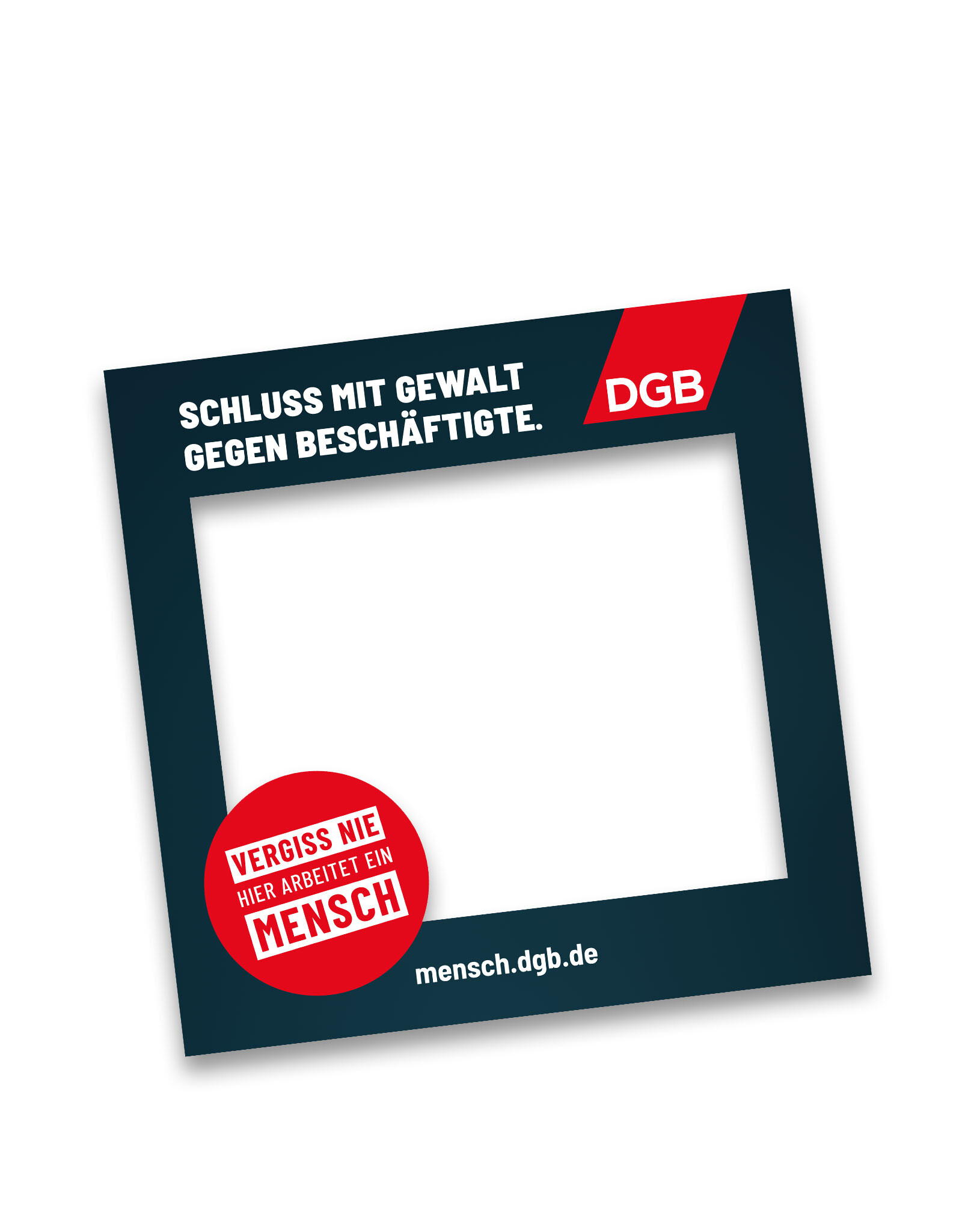 Selfie-Bilderrahmen „Initiative Mensch“