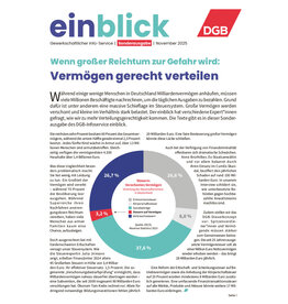 Zeitung einblick Sonderausgabe November 2025