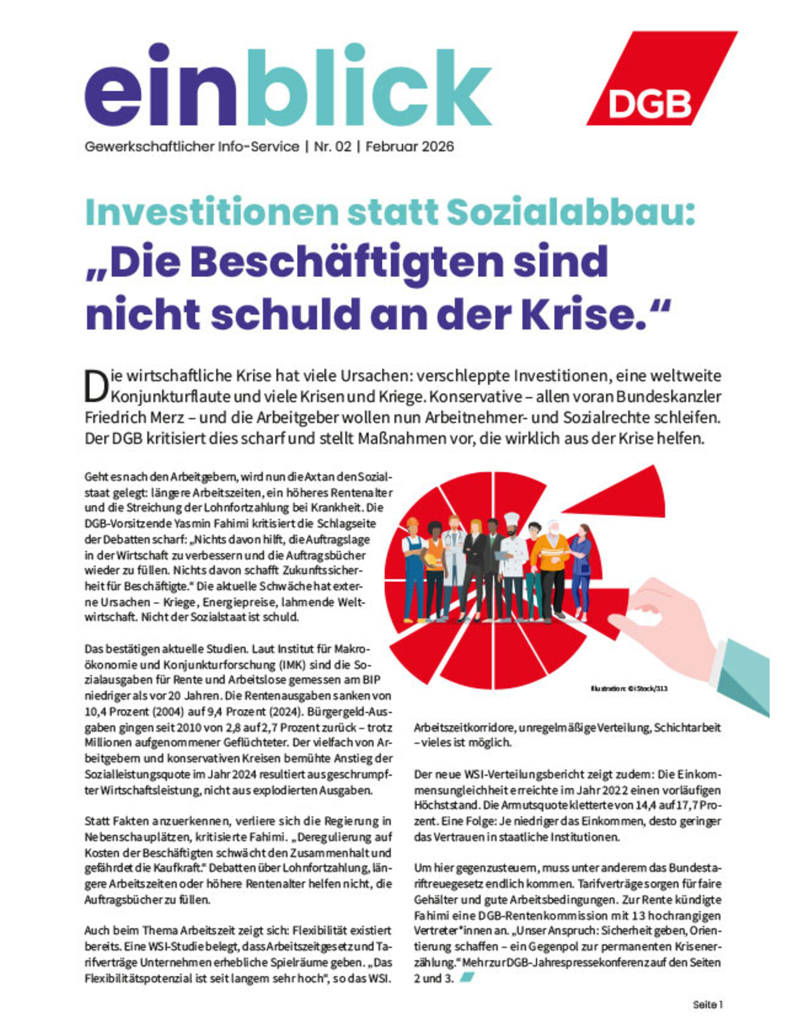 Zeitung einblick Februar 02/2026