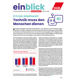 Zeitung einblick Februar 02/2026 - Sonderausgabe KI