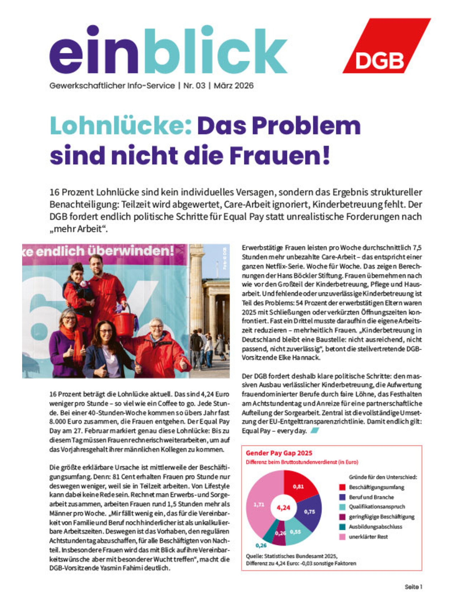 Zeitung einblick März 03/2026