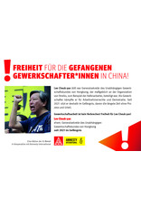 Postkarte Freiheit für Lee Cheuk-yan