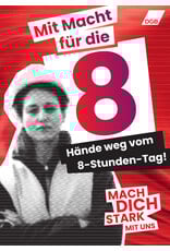 Flugblatt „Mit Macht für die 8“