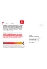 Postkarte Freiheit für Volha Brytsikava