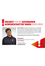 Postkarte Freiheit für Volha Brytsikava