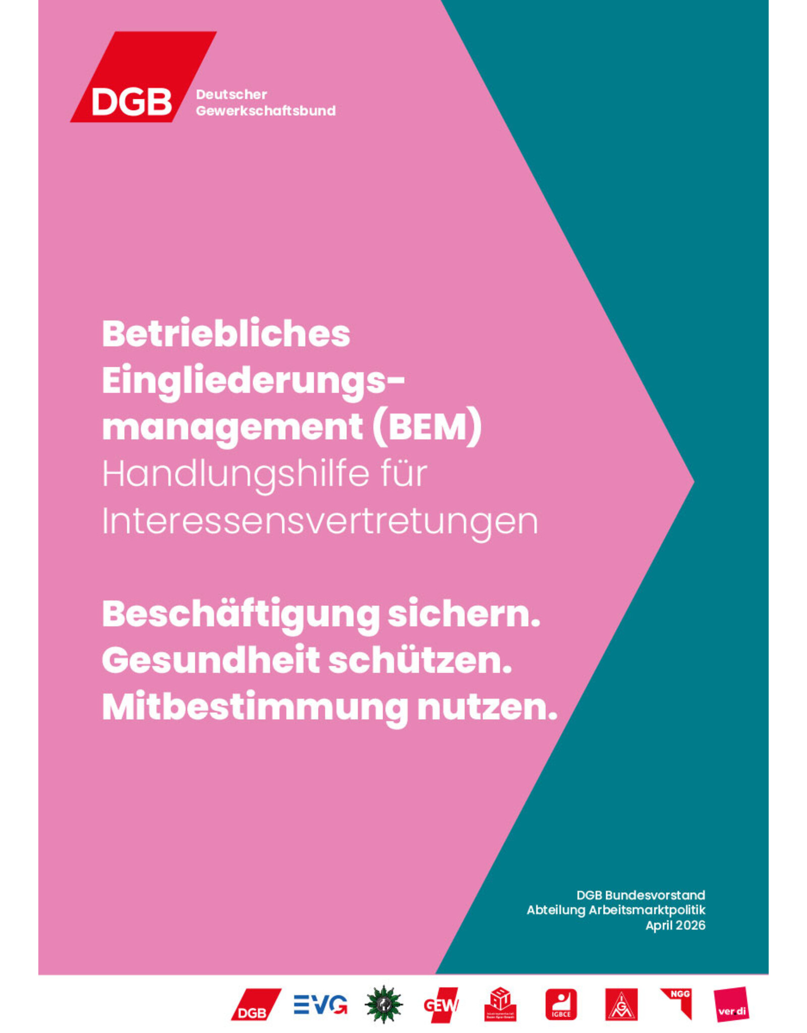 Betriebliches Eingliederungsmanagement – Handlungshilfe für Interessenvertretungen