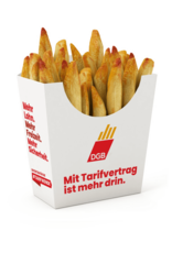 Exklusiv für DGB und Mitgliedsgewerkschaften: Pommes-Schütte „Tarifwende“