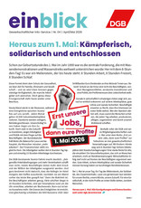 Zeitung einblick April/Mai 04/2026