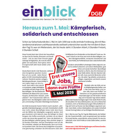Zeitung einblick April/Ma…
