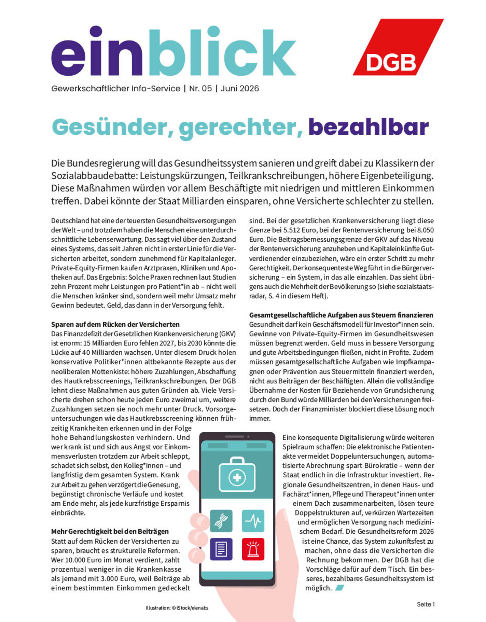 Zeitung einblick Juni 05/2026