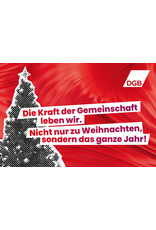 Weihnachtskarte „Mach dich stark mit uns“ inkl. Umschlag