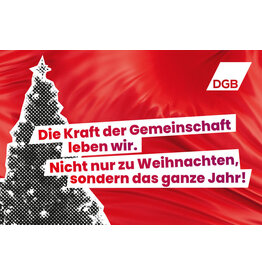Weihnachtskarte „Mach dich stark mit uns“ inkl. Umschlag