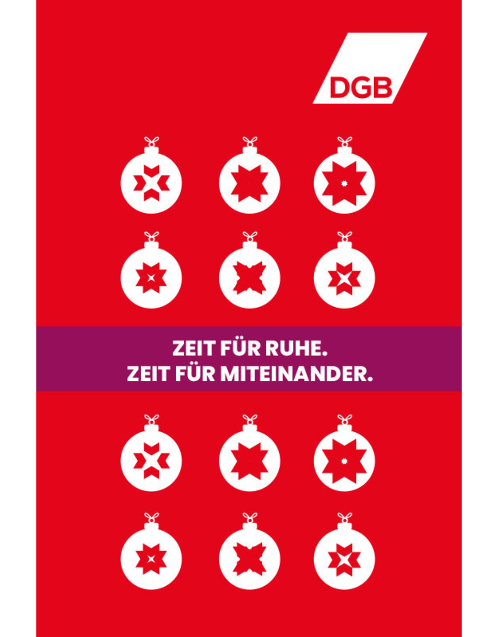 Weihnachtskarte „Zeit für Ruhe“ inkl. Umschlag