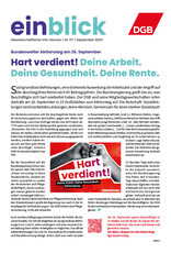 Zeitung einblick September 07/2026