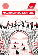 Postkarte „Sicher mit Tarifvertrag“