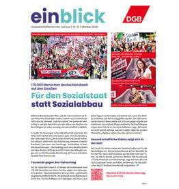 Zeitung einblick Oktober 10/2026