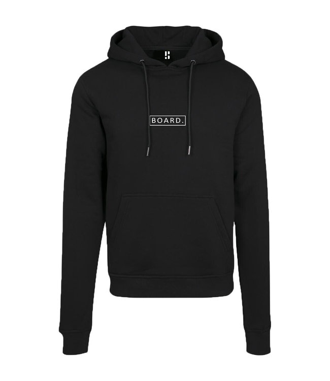 Zwarte BOARD hoodie met opdruk - your signature, Enjoy Poederbaas!