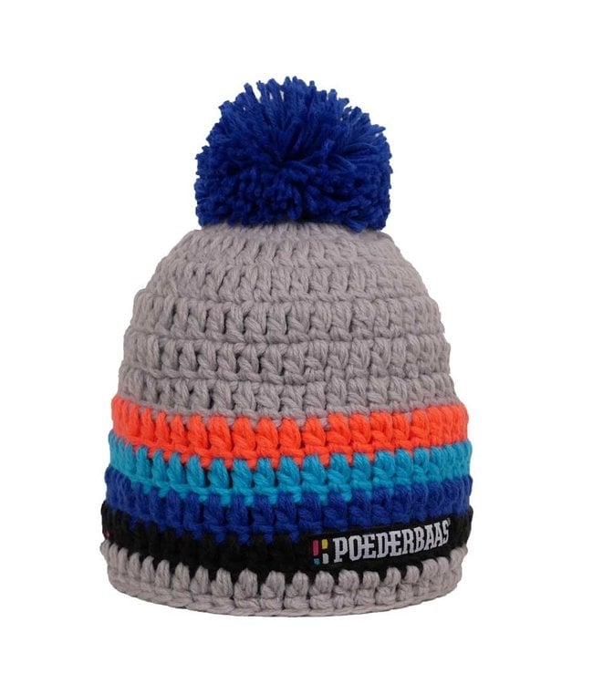 Colorful hat - Gray / orange / blue / black