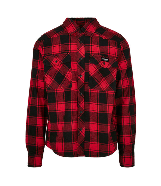 verpleegster laten vallen item Flanel Shirt - Red/Black - Create your signature, Enjoy Poederbaas!