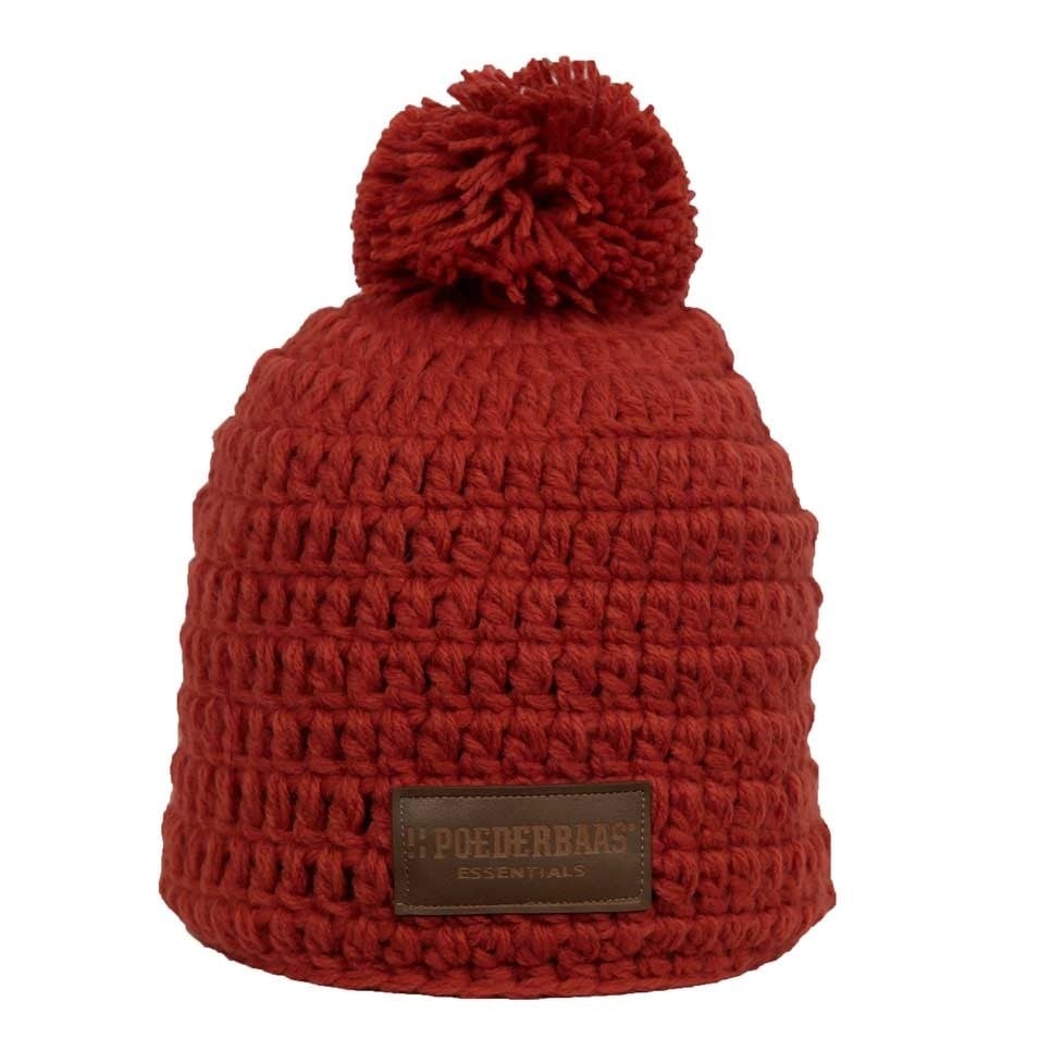 Gehaakte Beanie - rood