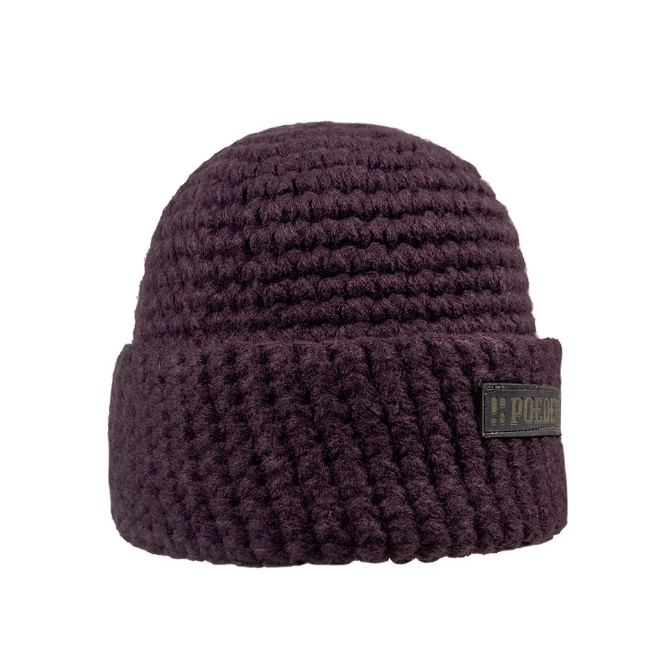 Wintersport muts - bordeaux rood