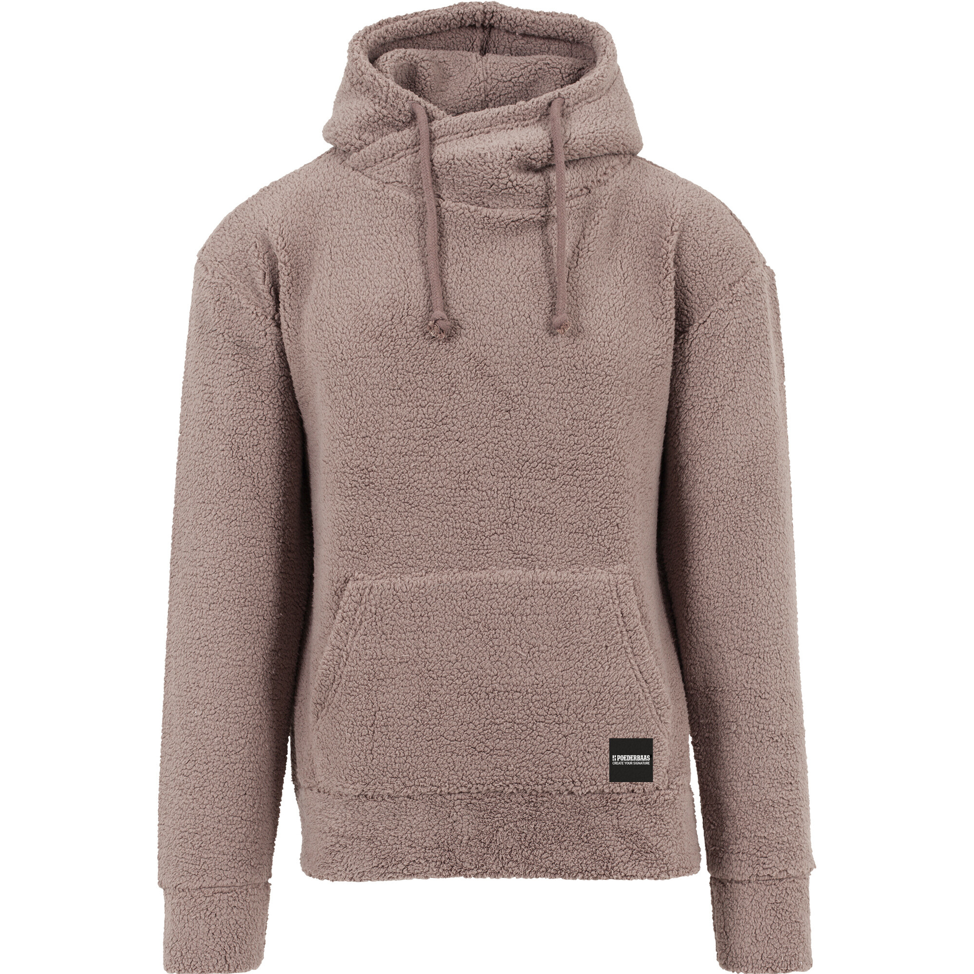 sherpa hooded pullover