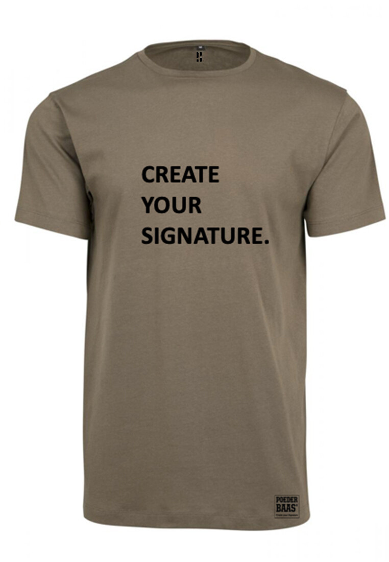 Create Your Signature T-Shirt - Army Green