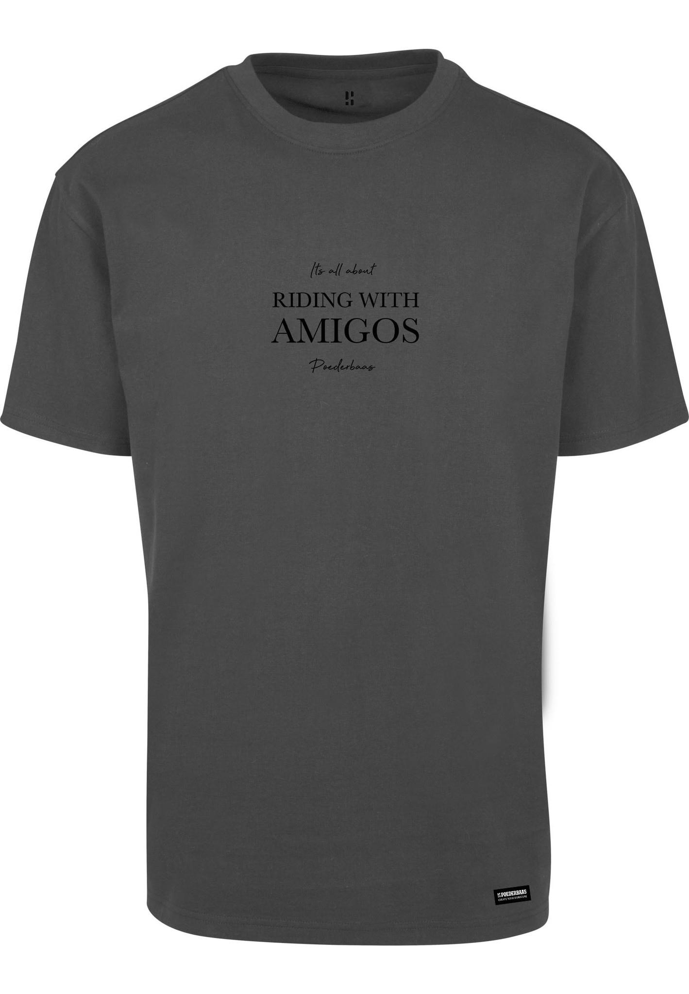 Riding with Amigo's T-shirt - Black