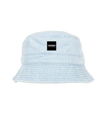 Bucket Hat Poederbaas Label - Light Blue