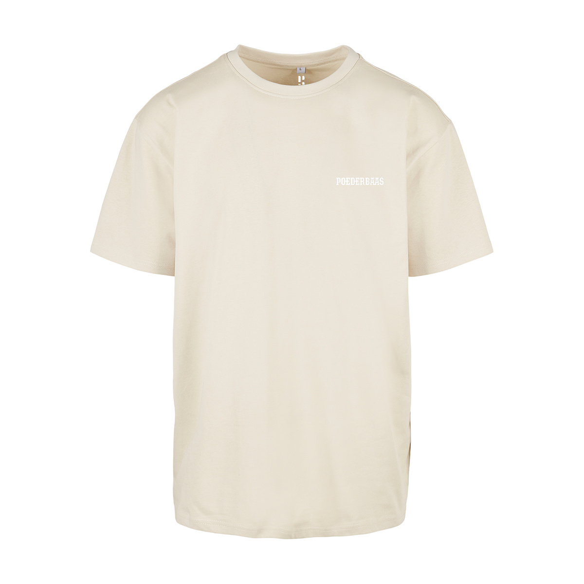 Poederbaas T-Shirt - Beige (Geborduurd)