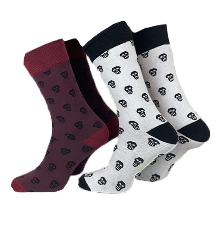 Sokken met schedelmasker - 2 pack