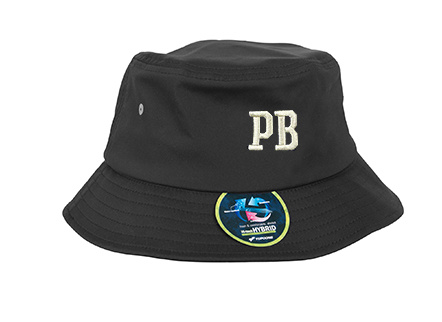 Poederbaas Hoed Zwarte PB  Bucket Hat (geborduurd) -   -