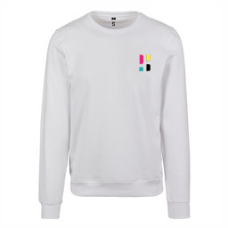 Kleurrijk PB logo Crewneck - Wit (Geborduurd)