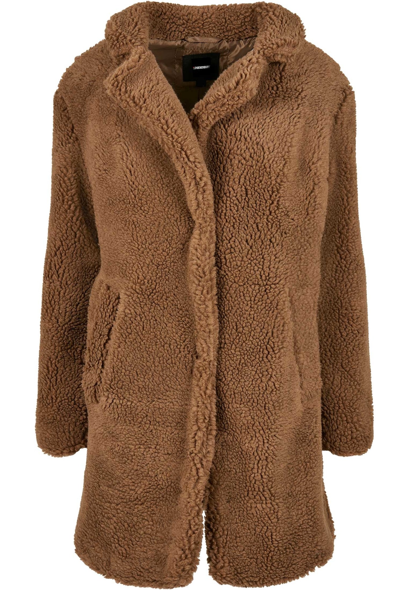 Oversized Sherpa Coat - Sepia Brown