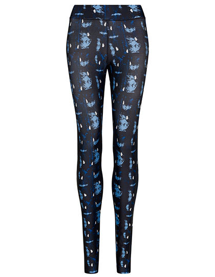 Sports Legging Printed - Abstract Blue