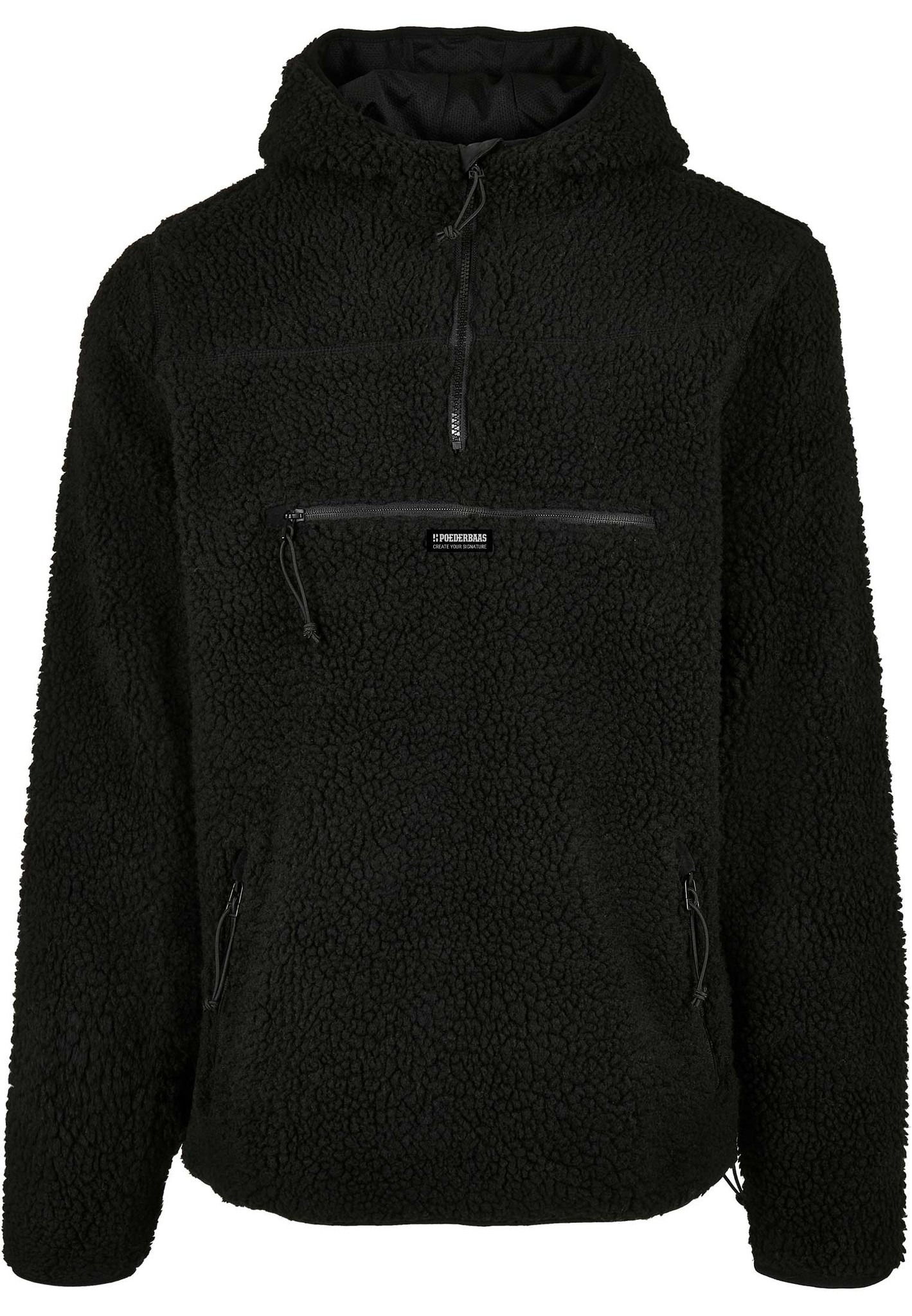 Black sherpa pullover