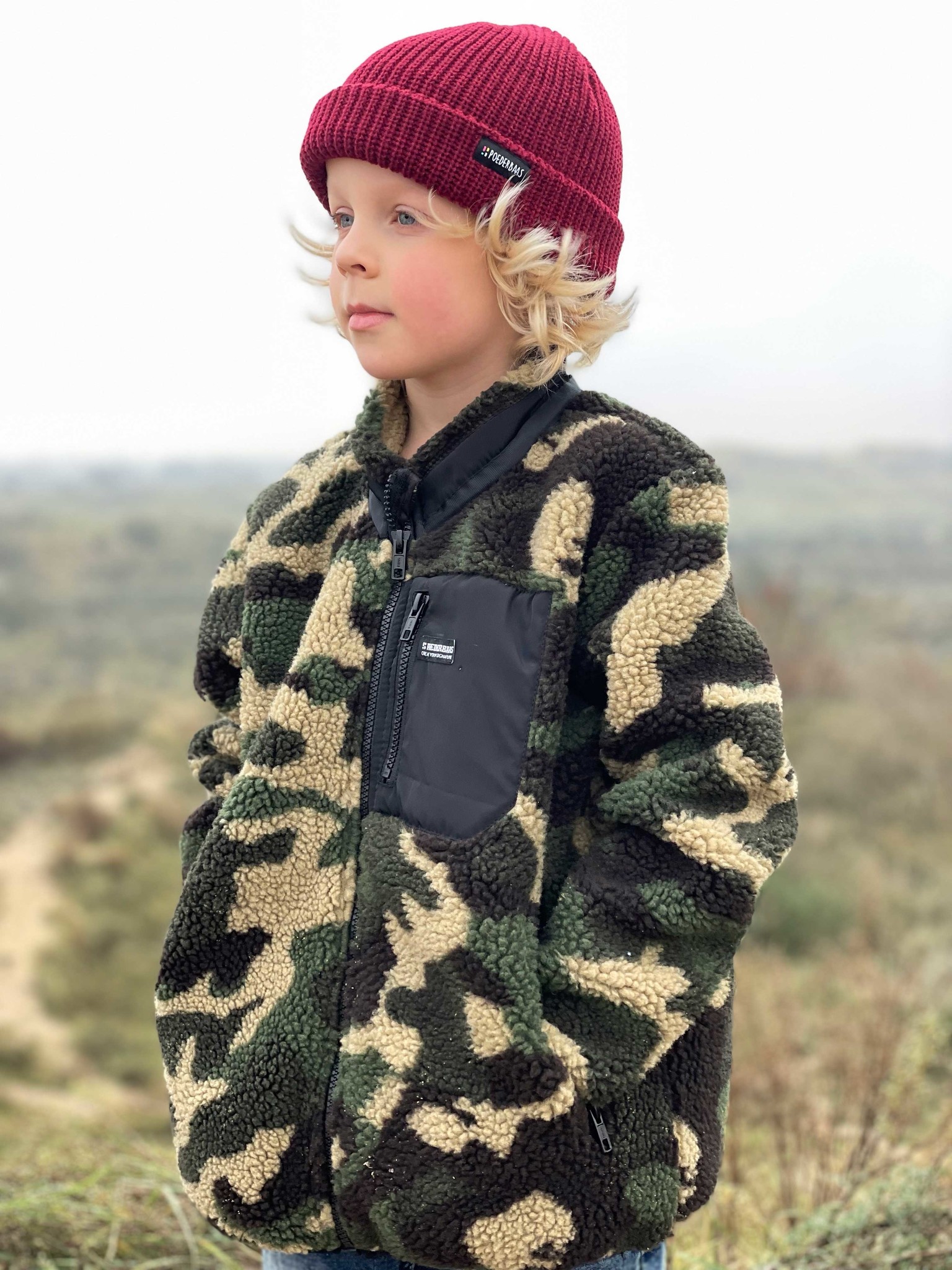 Sherpa Jacket for kids from Poederbaas - Camo - Create your signature ...