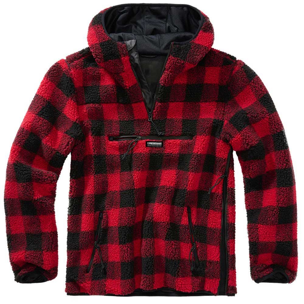 Sherpa Pullover - Red/Black