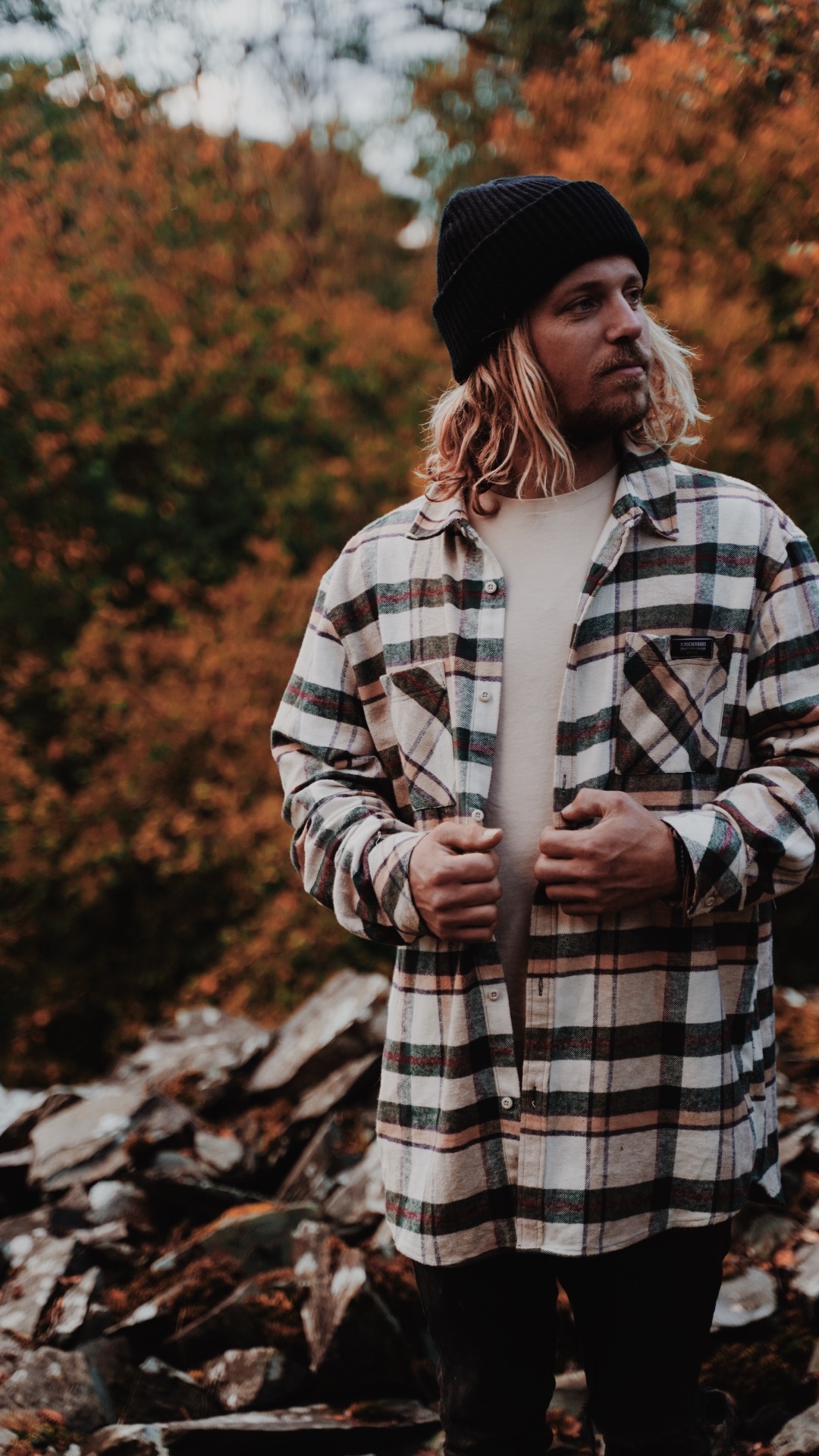 Authentic flannel shirt - autumn colors