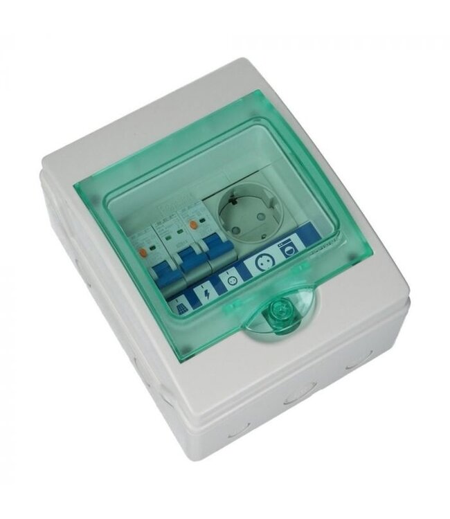 PV Verdeler 1 x stopcontact (Splitsen bv. wasmachinegroep)