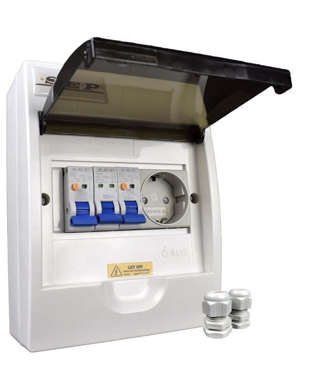 PV Verdeler 1 x stopcontact (Splitsen bv. wasmachinegroep)