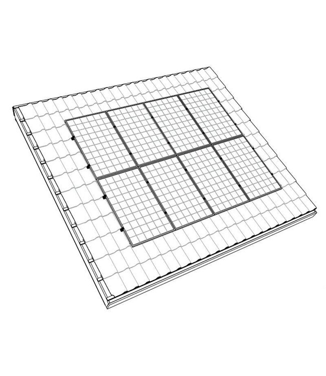 Clickfit Clickfit Evo Montageset zonnepanelen voor pannendak (portrait / staand)