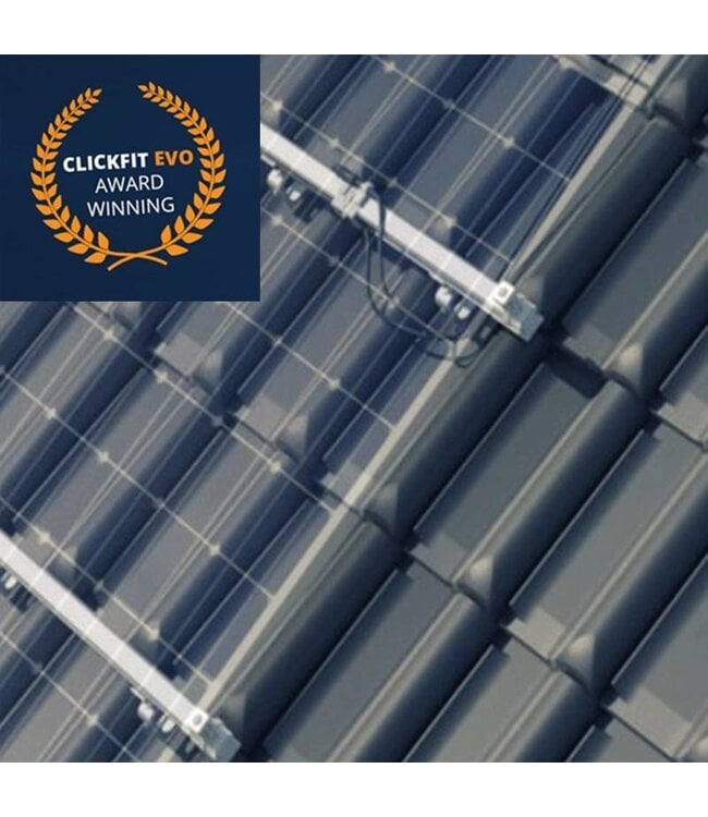 Clickfit 6 Panelen Potrait - Clickfit Evo Montageset zonnepanelen voor pannendak (portrait / staand)