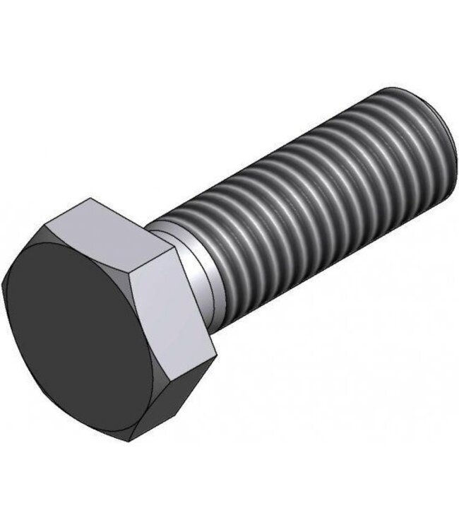 Clickfit RVS Zeskant bout M8x20