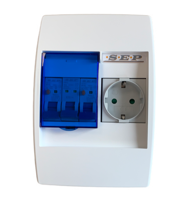 PV Verdeler 1 x stopcontact (Splitsen bv. wasmachinegroep)