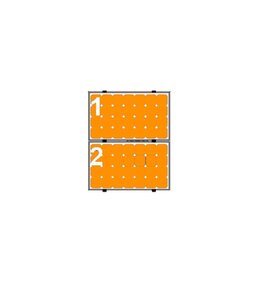 Clickfit 2 Panelen Landscape - Clickfit Evo Grijs