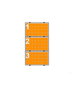 Clickfit 3 Panelen Landscape - Clickfit Evo Grijs