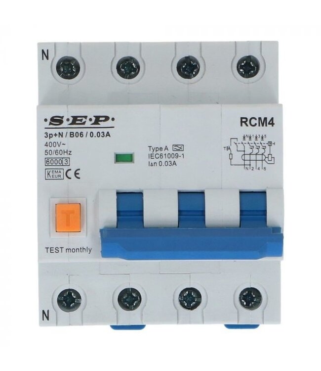 Aardlek Automaat B  300mA (3 fase) 16/20/25 Ampere